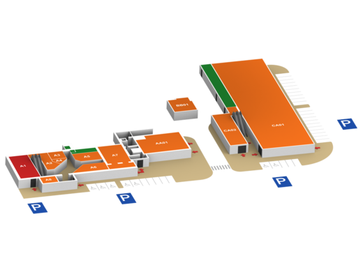 3D půdorys - pohled z kamery