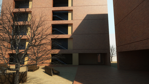 Vizualizace architektonického projektu bytových domů