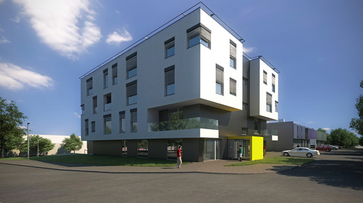 Vizualizace průmyslové a obchodní zóny Brno - Líšeň