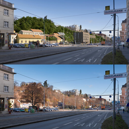 Fotozákres vizualizace architektonického projektu