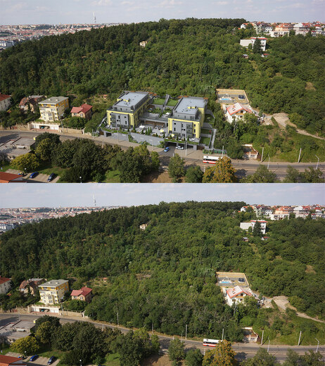Fotozákres developerského projektu