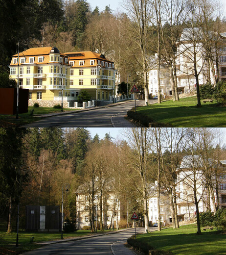 Fotozákres vizualizace hotelu v Karlových Varech