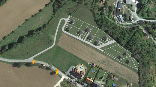 Ortofoto zákres situace zástavby